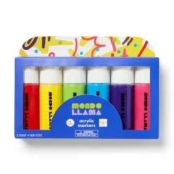 6ct Jumbo Acrylic Markers - Mondo Llama™ -Mondo Llama Shop GUEST 0b486895 c657 4e4a 8e07 626a942ddff8
