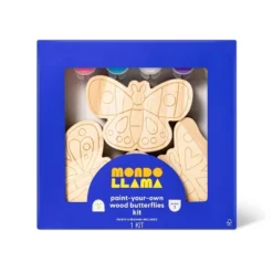 3pk Paint-Your-Own Wood Butterfly Set - Mondo Llama™: Kids Craft Kit With Acrylic Paints & Brushes, Non-Toxic -Mondo Llama Shop GUEST 1e8678c6 1845 47ed 9c23 0790bb39139f