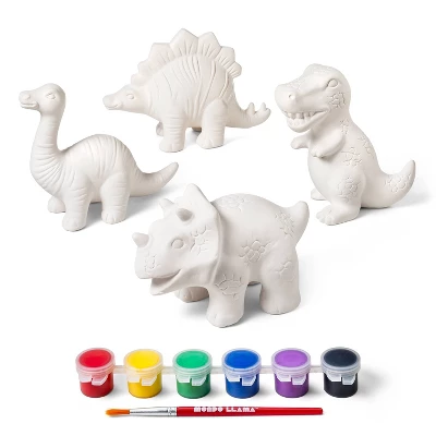Paint-Your-Own Ceramic Dinosaurs Kit - Mondo Llama™ 1 Paint-Your-Own Ceramic Dinosaurs Kit - Mondo Llama™