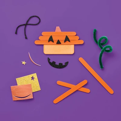 5ct Halloween Craft Stick Character Kit - Mondo Llama™ 2 5ct Halloween Craft Stick Character Kit - Mondo Llama™ - Image 2