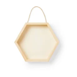 DIY Base Hexagon Box Unfinished Craft - Mondo Llama™: Wood, Adult Craft, 11.02" Height, 12.76" Width, 2.24" Depth -Mondo Llama Shop GUEST 27696bbf 0e62 4438 808d 7d5aee6cc472