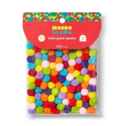 200ct Mini Pom-Poms - Mondo Llama™: Multicolor Craft Embellishments, Tiny Acrylic Poms, Ages 6+ -Mondo Llama Shop GUEST 339ae7c4 7bc7 48ae a28b 8c5fe5c2280d