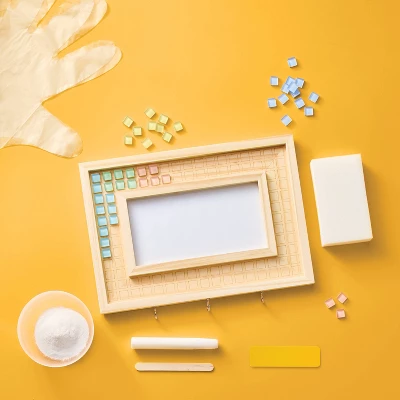 Summer Craft Key Holder With White Board Mosaic Frame Kit - Mondo Llama™ 2 Summer Craft Key Holder With White Board Mosaic Frame Kit - Mondo Llama™ - Image 2