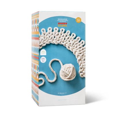 Large Knit Blanket Craft Kit Cream - Mondo Llama™: Finger Knitting Yarn DIY Art Kit For Adults 2 Large Knit Blanket Craft Kit Cream - Mondo Llama™: Finger Knitting Yarn DIY Art Kit For Adults - Image 2