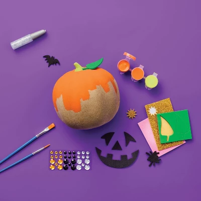 Halloween Craft Embellished Paper Mache Pumpkin Painting Kit - Mondo Llama™ 2 Halloween Craft Embellished Paper Mache Pumpkin Painting Kit - Mondo Llama™ - Image 2