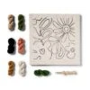 Punch Needling Canvas Kit - Mondo Llama™: Needle Punch Craft Kit For Adults, Includes Yarn & Needle, Art & Design Theme