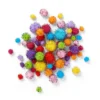 100ct Sparkle Pom-Poms - Mondo Llama™: Multicolor Craft Embellishments, PET & Polypropylene, Ages 6+, 100 Pieces