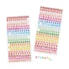 494ct Mini Alphabet Foam Stickers - Mondo Llama™: Small Letter & Number Scrapbook Stickers, 2 Sheets