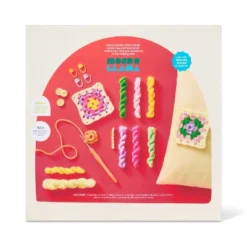 Summer Craft Granny Square Throw Pillow Crochet Kit- Mondo Llama™ -Mondo Llama Shop GUEST 622d9577 ce47 4d69 9d53 3715684fc2fc