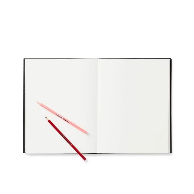 108pg Blank Hardbound Sketchbook 8.5"x11" Black - Mondo Llama™: Lay-Flat, , All Ages, 216 Pages 1 108pg Blank Hardbound Sketchbook 8.5"x11" Black - Mondo Llama™: Lay-Flat, , All Ages, 216 Pages