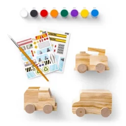 Paint-Your-Own Wooden Vehicles - Mondo Llama™