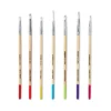 7pc Artist Paintbrush Set - Mondo Llama™: Nylon & Wood, Watercolor, Oil, Tempera, Acrylic, Filbert, Round, Angle Brushes