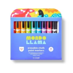 10ct Erasable Chalk Paint Markers Chisel Tip - Mondo Llama™: Multicolored Liquid Chalkboard & Window Markers -Mondo Llama Shop GUEST 724670d6 e9c2 49d0 894b a6a2f7a2a07d