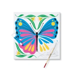 11''x11" Paint-Your-Own Canvas Craft Kit Butterfly - Mondo Llama™: DIY Art Kit With Paint, Tray, Brushes, Canvas Boards -Mondo Llama Shop GUEST 790bb5e9 9a20 4dc0 98d1 a4234fc9a8cb