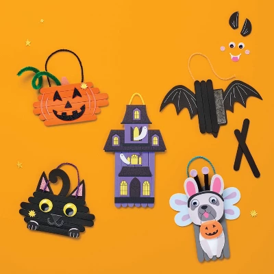 5ct Halloween Craft Stick Character Kit - Mondo Llama™ 1 5ct Halloween Craft Stick Character Kit - Mondo Llama™