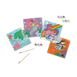8'' X 8'' 4pk Paint-Your-Own Canvas Panel Pack Mermaid/Dolphin/Unicorn/Superhero - Mondo Llama™: DIY Art Kit For Kids -Mondo Llama Shop GUEST 7cf3b763 29d9 4368 aa09 cf646a6cf66b