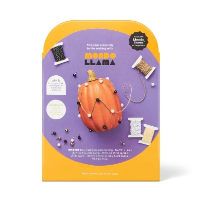 Halloween Craft String Art Pumpkin Decorating Kit - Mondo Llama™ 3 Halloween Craft String Art Pumpkin Decorating Kit - Mondo Llama™ - Image 3