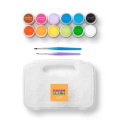 15pc Washable Tempera Paint Set In Plastic Tote - Mondo Llama™: Kids Craft Paint, Water-Based, Multicolor, All Ages