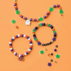 Halloween Craft Glow Beaded Bracelet Kit - Mondo Llama™