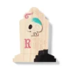 Halloween Craft Skull Headstone Wood Base - Mondo Llama™