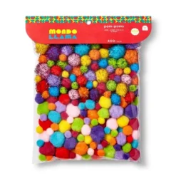 400ct Pom-Pom Combo Pack - Mondo Llama™: Multicolor Craft Embellishments, PET & Polypropylene, Ages 6+ -Mondo Llama Shop GUEST 8f89cb2d bea2 4fe9 8e7f d5dc5464f3fc