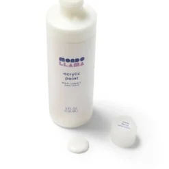 8oz Satin Acrylic Paint Snow Flurry - Mondo Llama™