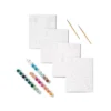 4pk Paint By Number Canvas Boards Floral - Mondo Llama™: DIY Art Kit, Acrylic Paint & Brushes, Adult Craft Activity