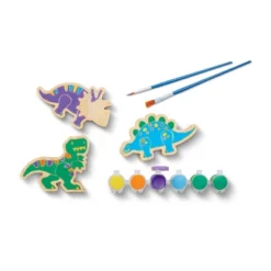 3pk Paint-Your-Own Wood Dinosaur Set - Mondo Llama™: Non-Toxic Craft Kit With Acrylic Paints & Brushes For Kids 3+ -Mondo Llama Shop GUEST 9aa15708 841e 4a2f 97bf 3a45ba411aae