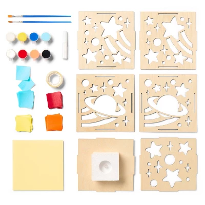 Space Lantern Decoupage And Painting Craft Kit- Mondo Llama™ 1 Space Lantern Decoupage And Painting Craft Kit- Mondo Llama™