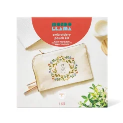 Embroidery Pouch Kit - Mondo Llama™: Craft Activity Kit With Floss & Needle, Art & Design Theme, Adult Knitting Set -Mondo Llama Shop GUEST ad2086a0 9b69 4602 8ff0 589a0878a240