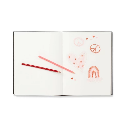 108pg Blank Hardbound Sketchbook 8.5"x11" Black - Mondo Llama™: Lay-Flat, , All Ages, 216 Pages 2 108pg Blank Hardbound Sketchbook 8.5"x11" Black - Mondo Llama™: Lay-Flat, , All Ages, 216 Pages - Image 2