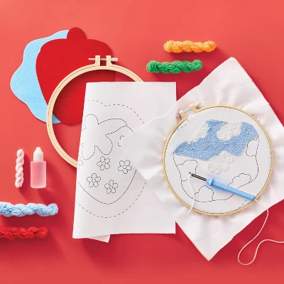 2ct Summer Craft Hot Pad/Coaster Punch Needle Kit - Mondo Llama™ 2 2ct Summer Craft Hot Pad/Coaster Punch Needle Kit - Mondo Llama™ - Image 2