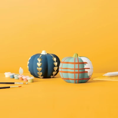 2ct Halloween Craft Ceramic Pumpkin Painting Kit - Mondo Llama™ 1 2ct Halloween Craft Ceramic Pumpkin Painting Kit - Mondo Llama™
