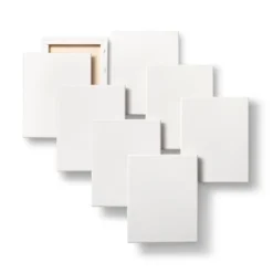 8pk 8"x10" Stretched Canvas White - Mondo Llama™