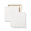 2pk 10"x10" Stretched Canvas White - Mondo Llama™: Art Canvases To Paint On, 1.26" Depth, Pack Of 2