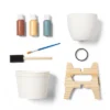 Dip Painting Planter DIY Art Kit - Mondo Llama™: Ceramic Craft Activity, Acrylic Paints & Brushes