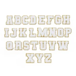 26ct White Adhesive Letter Patches - Mondo Llama™