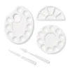 5pc Paint Palette Set - Mondo Llama™: Art Spatulas & Plastic Paint Tray Holder For Arts And Crafts