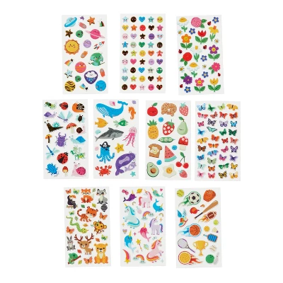 251ct Puffy Stickers 5 Themes - Mondo Llama™ 1 251ct Puffy Stickers 5 Themes - Mondo Llama™