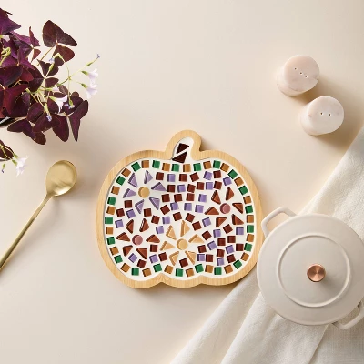 Halloween Craft Mosaic Pumpkin Trivet Kit - Mondo Llama™ 1 Halloween Craft Mosaic Pumpkin Trivet Kit - Mondo Llama™