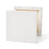 7"x7" Stretched Canvas White - Mondo Llama™: Art Canvases For Painting, 0.6" Depth, Single Pack