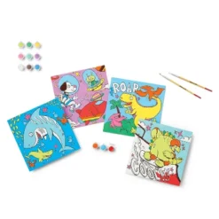 8'' X 8'' 4pk Paint-Your-Own Canvas Panel Pack Dino/Turtle/Shark/Space - Mondo Llama™: DIY Art Kit For Kids 6+ -Mondo Llama Shop GUEST e26bf0a6 ab57 4dcb 8874 4d1898463305