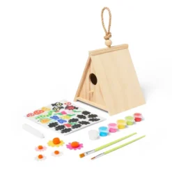 Embellished Wood Birdhouse Painting Craft Kit - Mondo Llama™