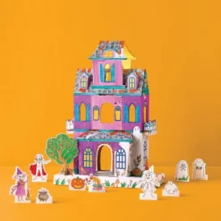 Halloween Craft Tabletop Haunted House Coloring Kit - Mondo Llama™