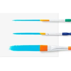 5ct Paintbrush Set - Mondo Llama™: Multicolor Artist Brushes For Watercolor, Round & Flat, 6.25" Length -Mondo Llama Shop GUEST f6434452 f409 42da b566 55af870176e8
