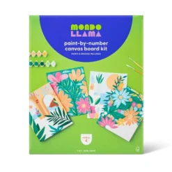 4pk Paint By Number Canvas Boards Floral - Mondo Llama™: DIY Art Kit, Acrylic Paint & Brushes, Adult Craft Activity -Mondo Llama Shop GUEST fbd24e38 9c1e 4cc7 ba5f 484ce418c270