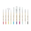 10pc Artist Paintbrush Set - Mondo Llama™: Nylon & Wood, Watercolor, Oil, Tempera, Acrylic, Bright, Fan, Round, Angle